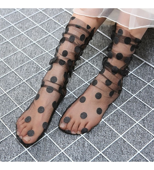 Silonkové ponožky Dots